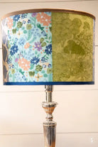 Decorative table lamp with floral lampshade showcased at Lampshade Making Workshop