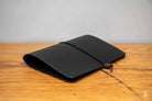 Leather Notebook Cover - Black - A5 - SQUUSHED