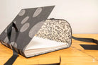Long Stitch - A5 - Smooth Laser White - Cellula Black/Grey - Squares Black/Natural - Journal