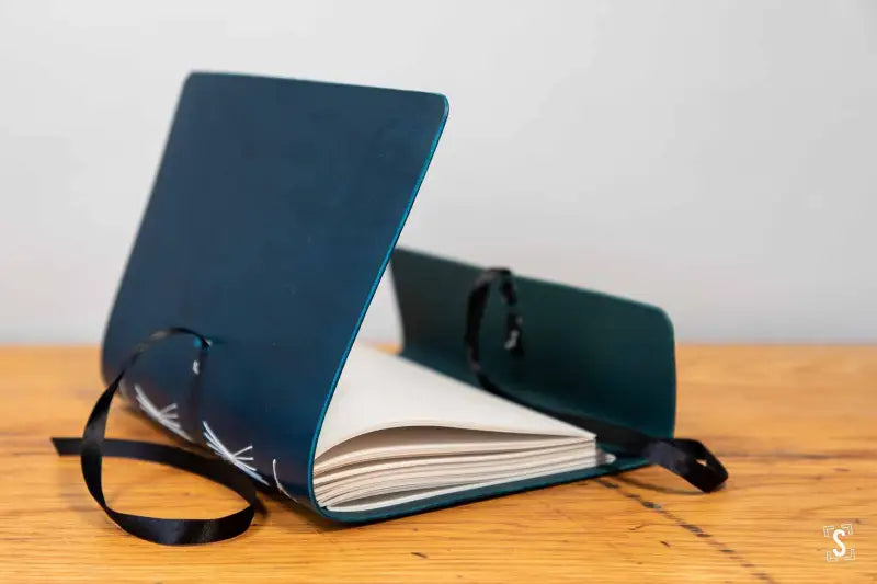 Long Stitch - Journal - A5 - Buttero Leather Blue - Munken White - Journal