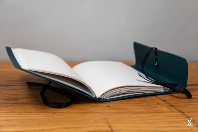 Long Stitch - Journal - A5 - Buttero Leather Blue - Munken White - Journal