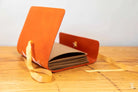 Long Stitch - Journal - A5 - Buttero Leather Orange - Autumn Eco Kraft - Journal