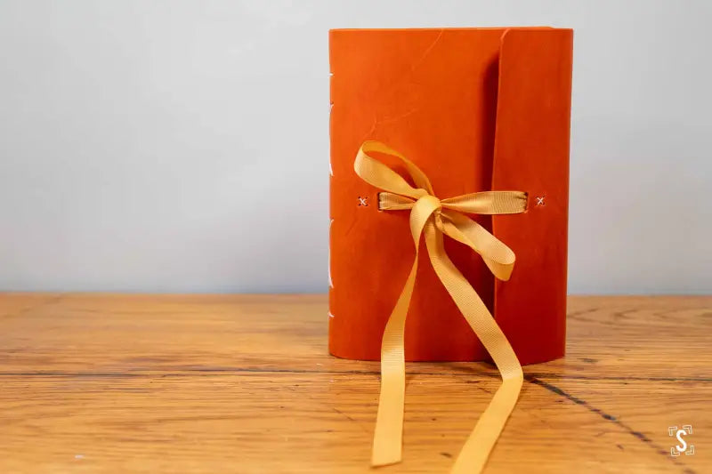 Long Stitch - Journal - A5 - Buttero Leather Orange - Autumn Eco Kraft - Journal