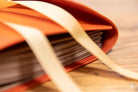 Long Stitch - Journal - A5 - Buttero Leather Orange - Autumn Eco Kraft - Journal