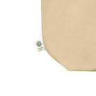 Organic Cotton Tote Bag with Beige Tie and Green Label