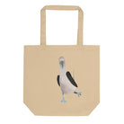 Organic Cotton Tote Bag displaying a bird design, perfect for eco-conscious shoppers