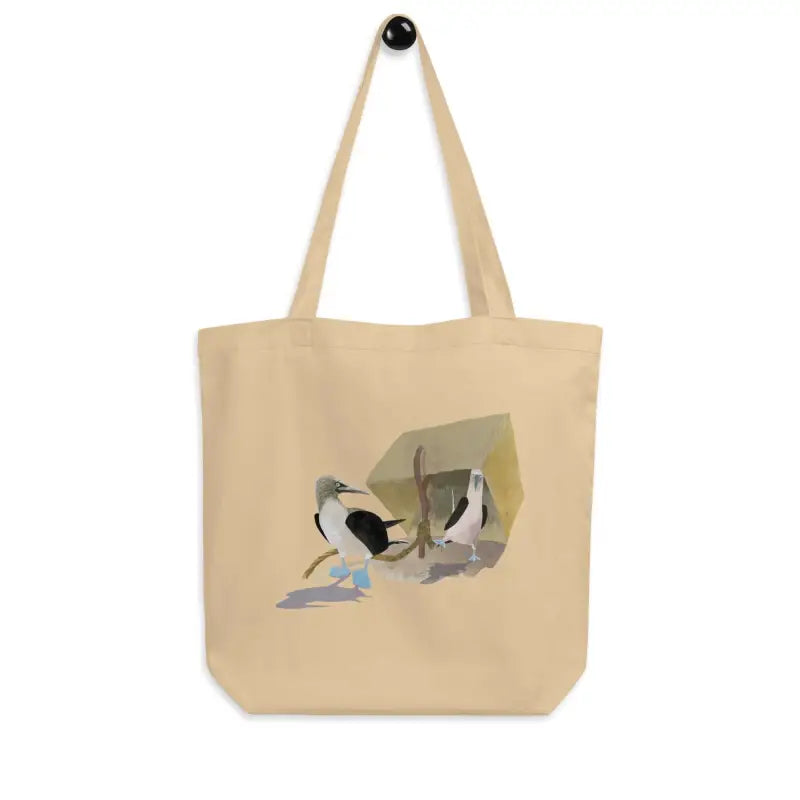 Organic Cotton Tote Bag with Bird Illustration by Booby Trap