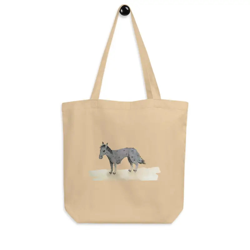 Organic Cotton Tote Bag featuring a horse design to elevate your style