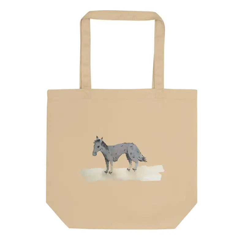 Organic Cotton Tote Bag with Horse Design