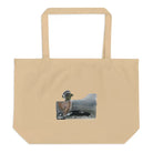 Duck with green beak resting on a rock - Organic Cotton Tote Bag from Loonar Landing