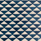 Geometric pattern of white triangles on navy blue in Japanese Chiyogami hand designed prints