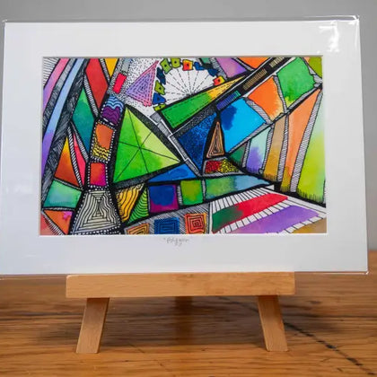 Polygon - Mounted Print