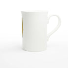 Porcelain Slim Mug with Gold Leaf Design from Booby Trap