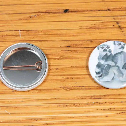 Ring-Tailed Lemurs - Badge - 25mm