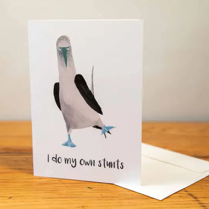 Sassy Booby - Greeting Card - A5 - I Do My Own Stunts