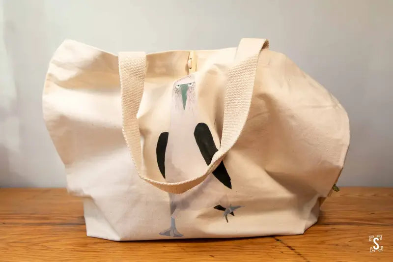 Sassy Booby - Toggle Tote Bag - Organic Cotton - 34cm x 34cm x 17cm - Bag