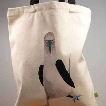 Sassy Booby - Tote Bag - Organic Cotton - Black Handles - 38cm x 42cm