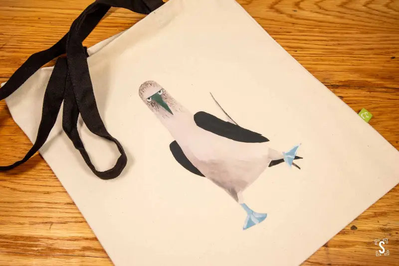 Sassy Booby Tote - Organic Cotton - Black Handles - 38cm x 42cm - Bag