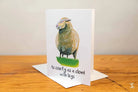 Sheep - Greeting Card - A5 - As Comfy as a Cloud with Legs - SQUUSHED