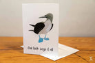 Side Booby - Greeting Card - A5 - One Look Says it All - SQUUSHED