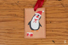 Small Scene - Leather Christmas Decoration - SQUUSHED