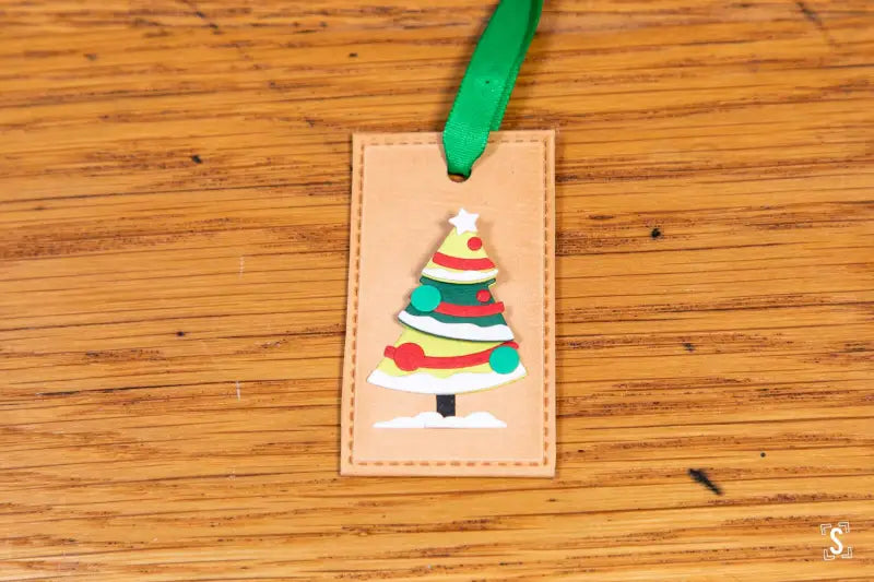 Small Scene - Leather Christmas Decoration - SQUUSHED