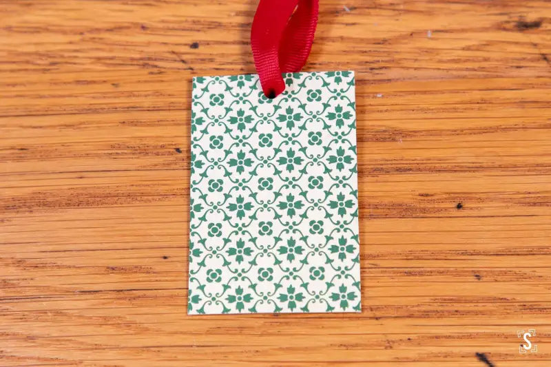 Small Scene - Leather Christmas Decoration - SQUUSHED