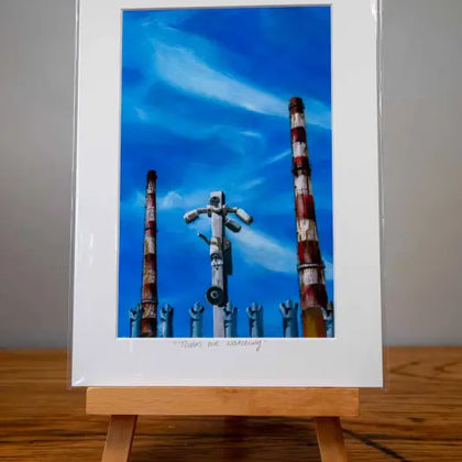 Towers Are Watching - Mounted Print