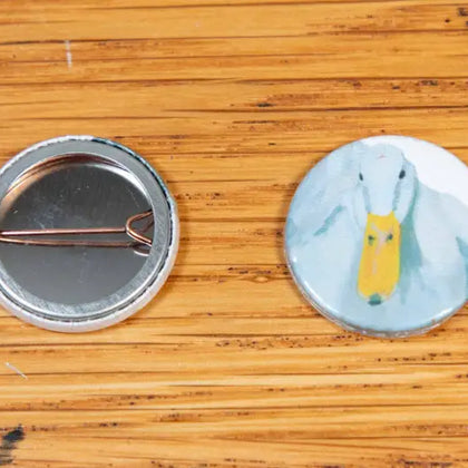 White Duck - Badge - 25mm