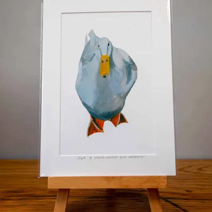 White Duck - Mounted Print